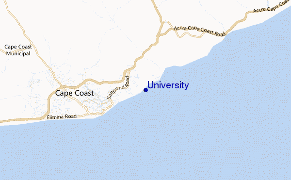 carte de localisation de University