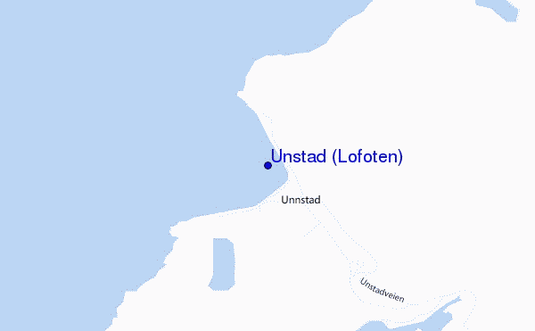 carte de localisation de Unstad (Lofoten)