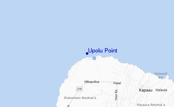 carte de localisation de Upolu Point