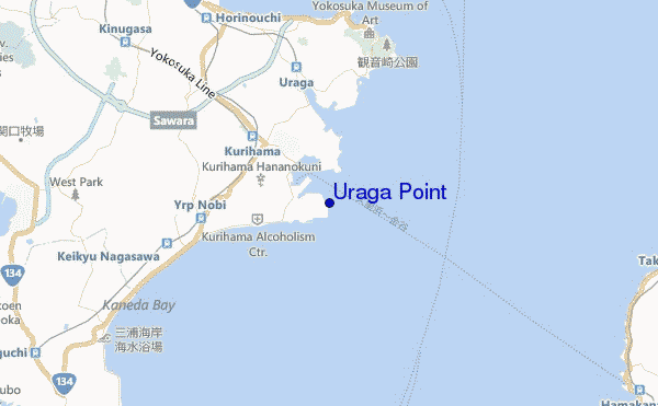 carte de localisation de Uraga Point