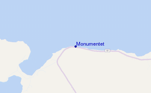carte de localisation de Monumentet