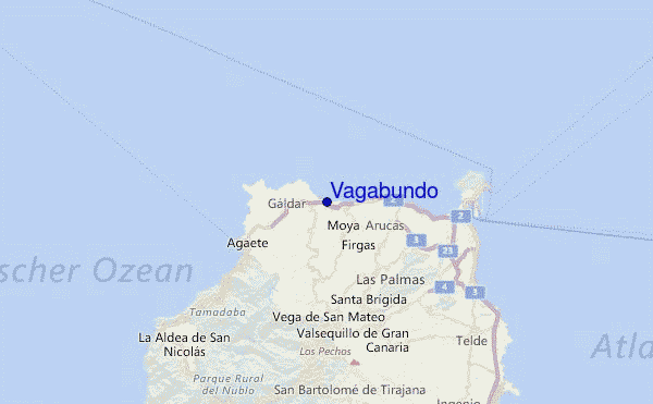 Vagabundo Location Map