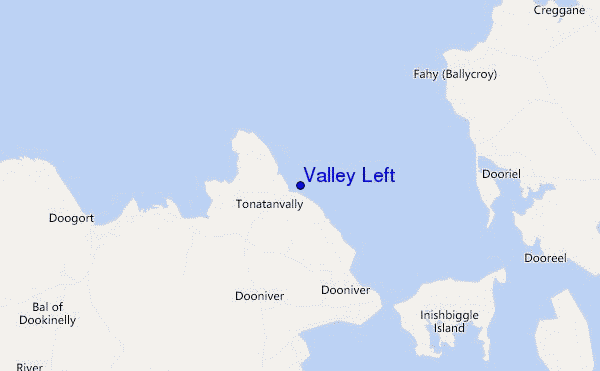 carte de localisation de Valley Left