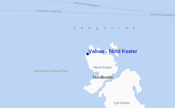 carte de localisation de Valnäs - Nord Koster
