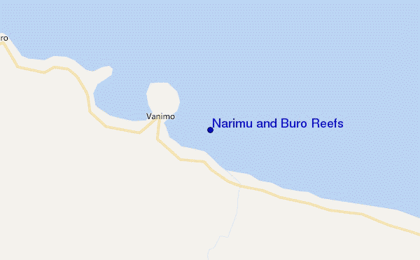 carte de localisation de Narimu and Buro Reefs