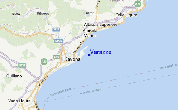 carte de localisation de Varazze