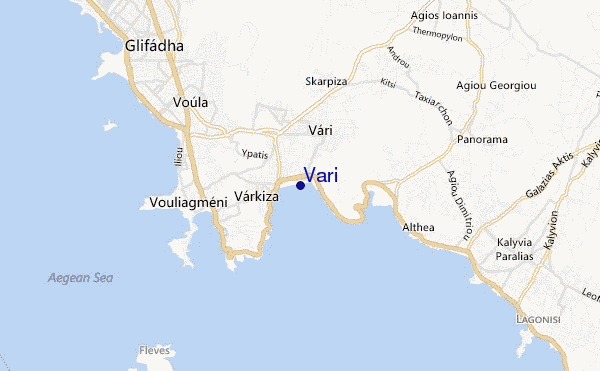 carte de localisation de Vari