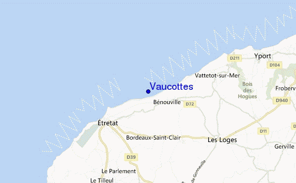carte de localisation de Vaucottes