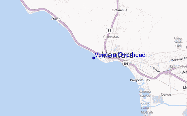 carte de localisation de Ventura Overhead