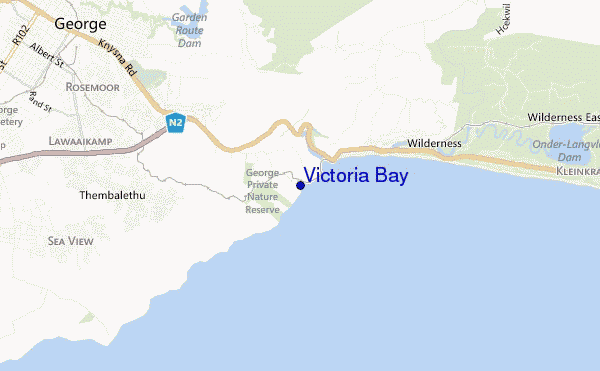 carte de localisation de Victoria Bay