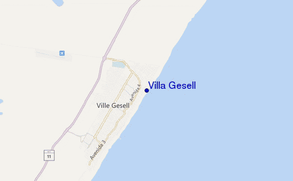 carte de localisation de Villa Gesell