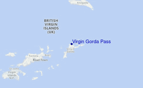 Virgin Gorda Pass Location Map