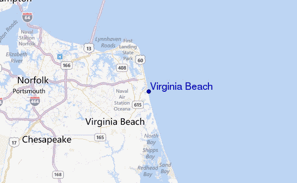Virginia Beach Location Map
