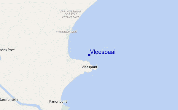 carte de localisation de Vleesbaai