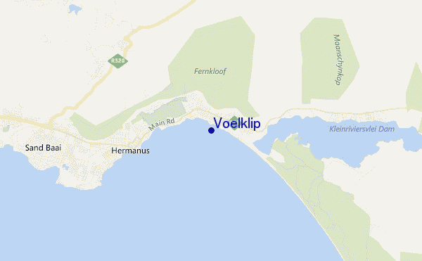 carte de localisation de Voelklip