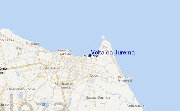 carte de localisation de Volta da Jurema