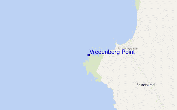 carte de localisation de Vredenberg Point