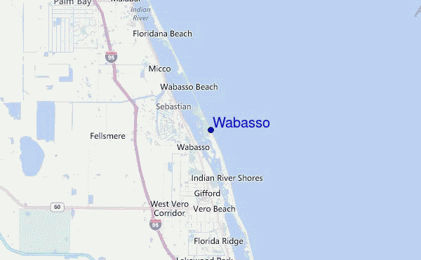 Wabasso Location Map