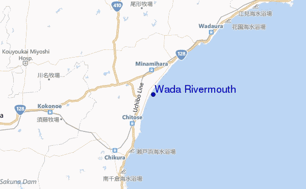 carte de localisation de Wada Rivermouth