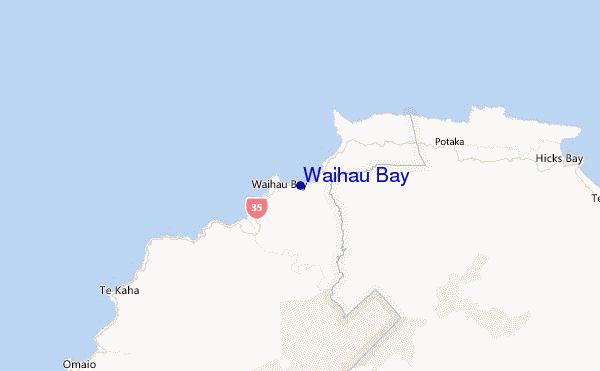 Waihau Bay Location Map