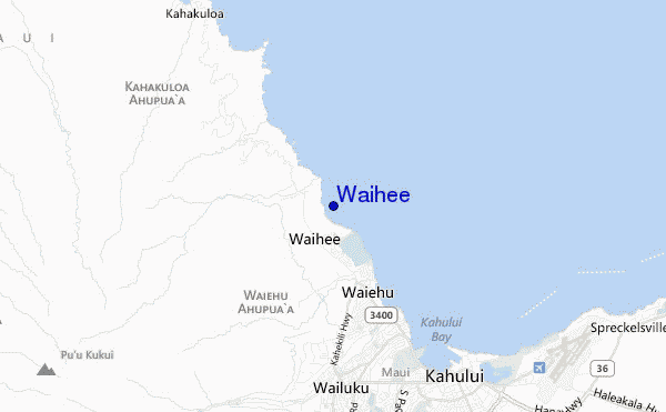 carte de localisation de Waihee