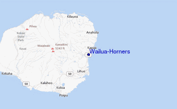 Wailua/Horners Location Map