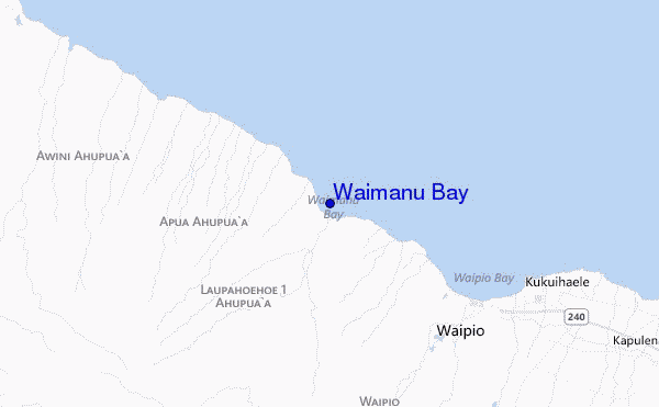 carte de localisation de Waimanu Bay