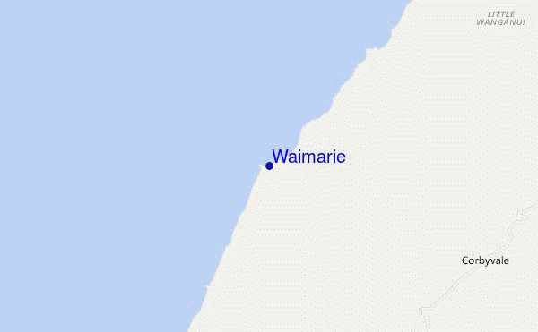 carte de localisation de Waimarie