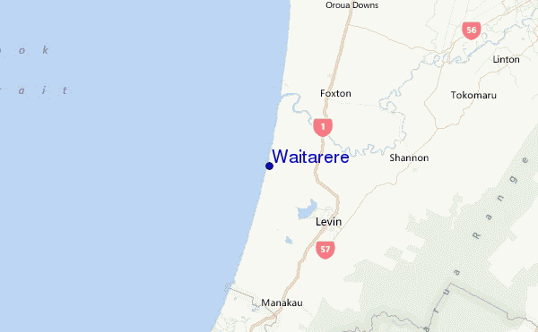 Waitarere Location Map