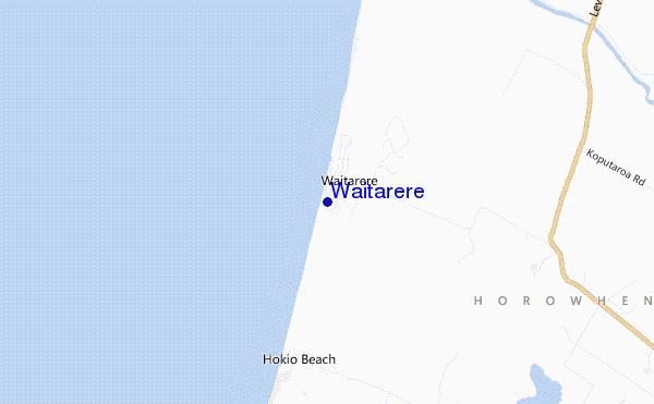 carte de localisation de Waitarere