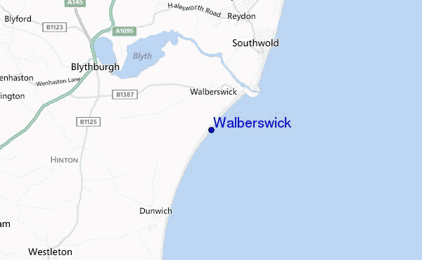 carte de localisation de Walberswick