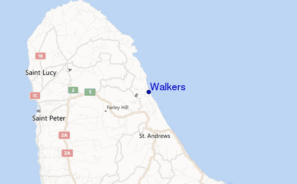 carte de localisation de Walkers