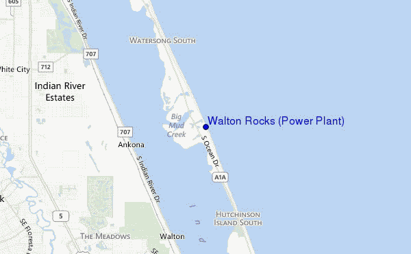 carte de localisation de Walton Rocks (Power Plant)