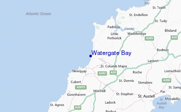 Watergate Bay Location Map