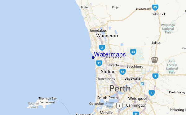 Watermans Location Map