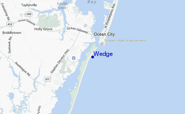 carte de localisation de Wedge