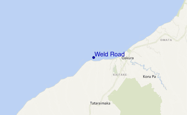 carte de localisation de Weld Road