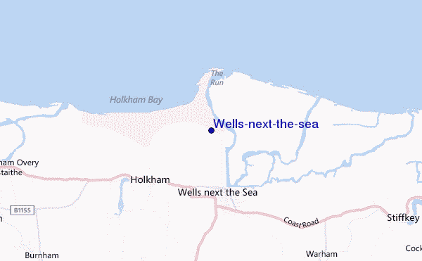 carte de localisation de Wells-next-the-sea