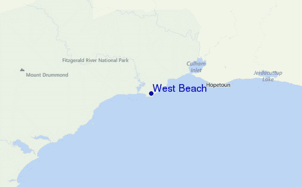 West Beach Location Map
