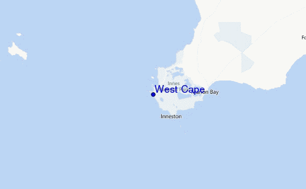 West Cape Location Map