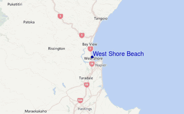 West Shore Beach Location Map