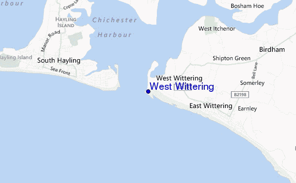 carte de localisation de West Wittering