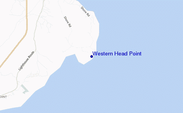 carte de localisation de Western Head Point