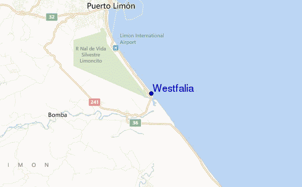 carte de localisation de Westfalia