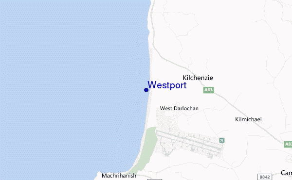 carte de localisation de Westport