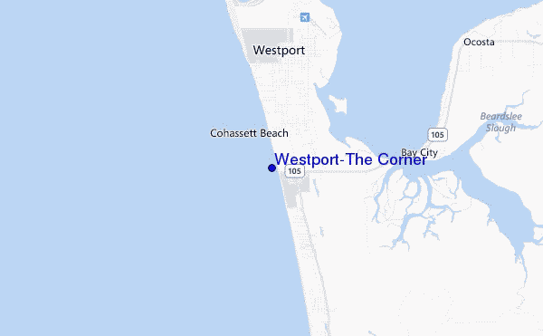 carte de localisation de Westport-The Corner