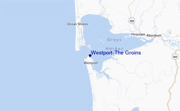 Westport-The Groins Location Map