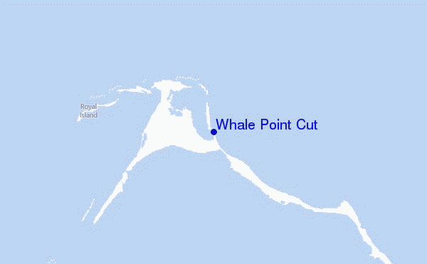 Whale Point Cut Location Map