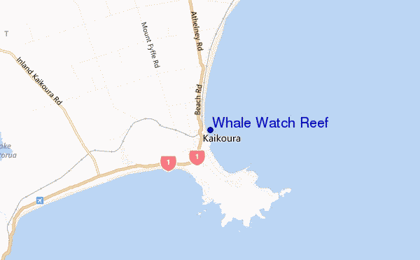 carte de localisation de Whale Watch Reef