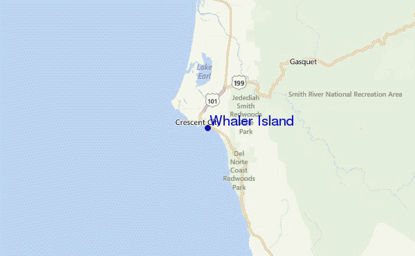 Whaler Island Location Map